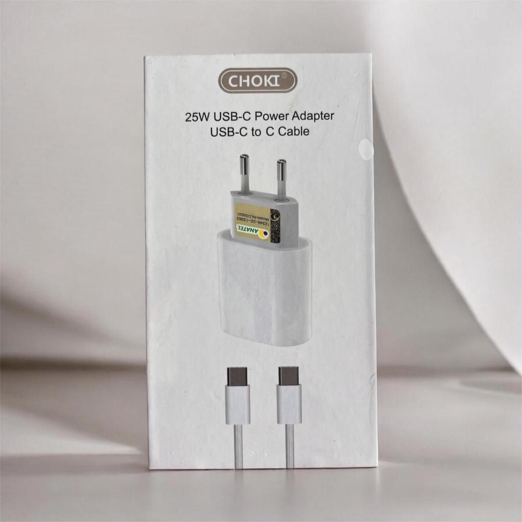 Carregador Turbo Choki 25W USB-C com Cabo Lightning